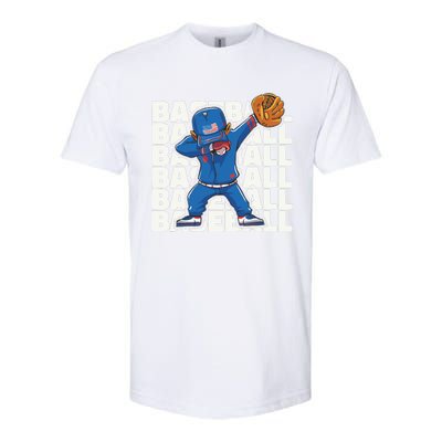 Baseball For Boy, Dabbing Baseball Player Softstyle CVC T-Shirt