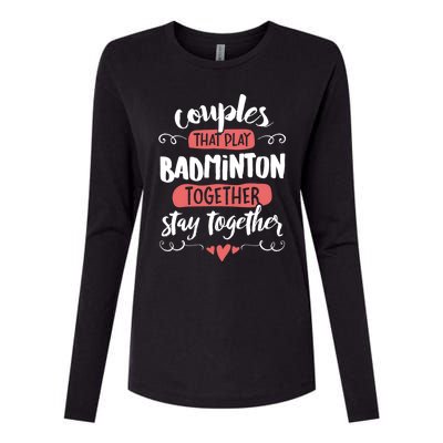 Badminton For Badminton Lovers! Gift Womens Cotton Relaxed Long Sleeve T-Shirt