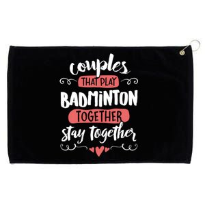 Badminton For Badminton Lovers! Gift Grommeted Golf Towel