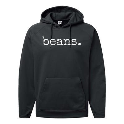 Beans Funny Barista Coffee Bean Espresso Bean Bean Lover Performance Fleece Hoodie