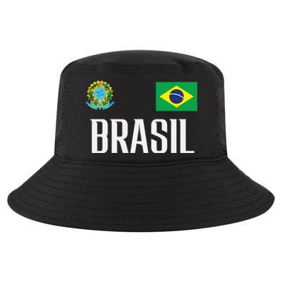 Brasil Flag Brazil Football Soccer Fan Cool Comfort Performance Bucket Hat