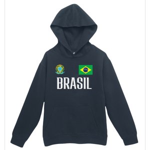 Brasil Flag Brazil Football Soccer Fan Urban Pullover Hoodie