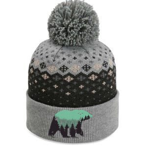 Bear Forest The Baniff Cuffed Pom Beanie