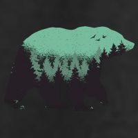 Bear Forest Garment-Dyed Heavyweight T-Shirt
