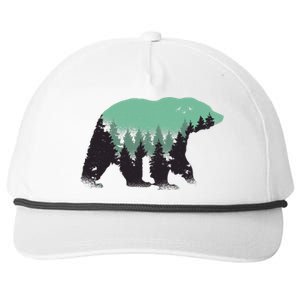 Bear Forest Snapback Five-Panel Rope Hat