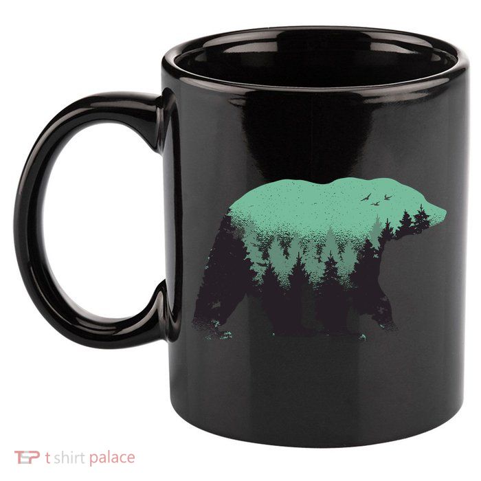Bear Forest 11oz C Handle Ceramic Mug