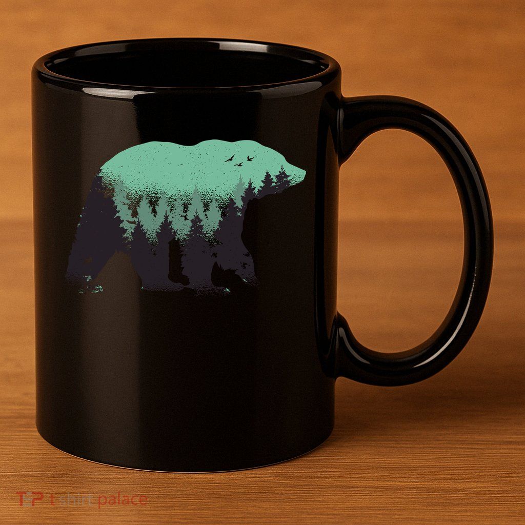 Bear Forest 11oz C Handle Ceramic Mug