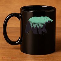 Bear Forest 11oz C Handle Ceramic Mug