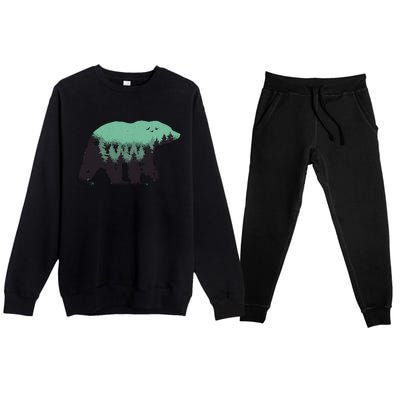 Bear Forest Premium Crewneck Sweatsuit Set