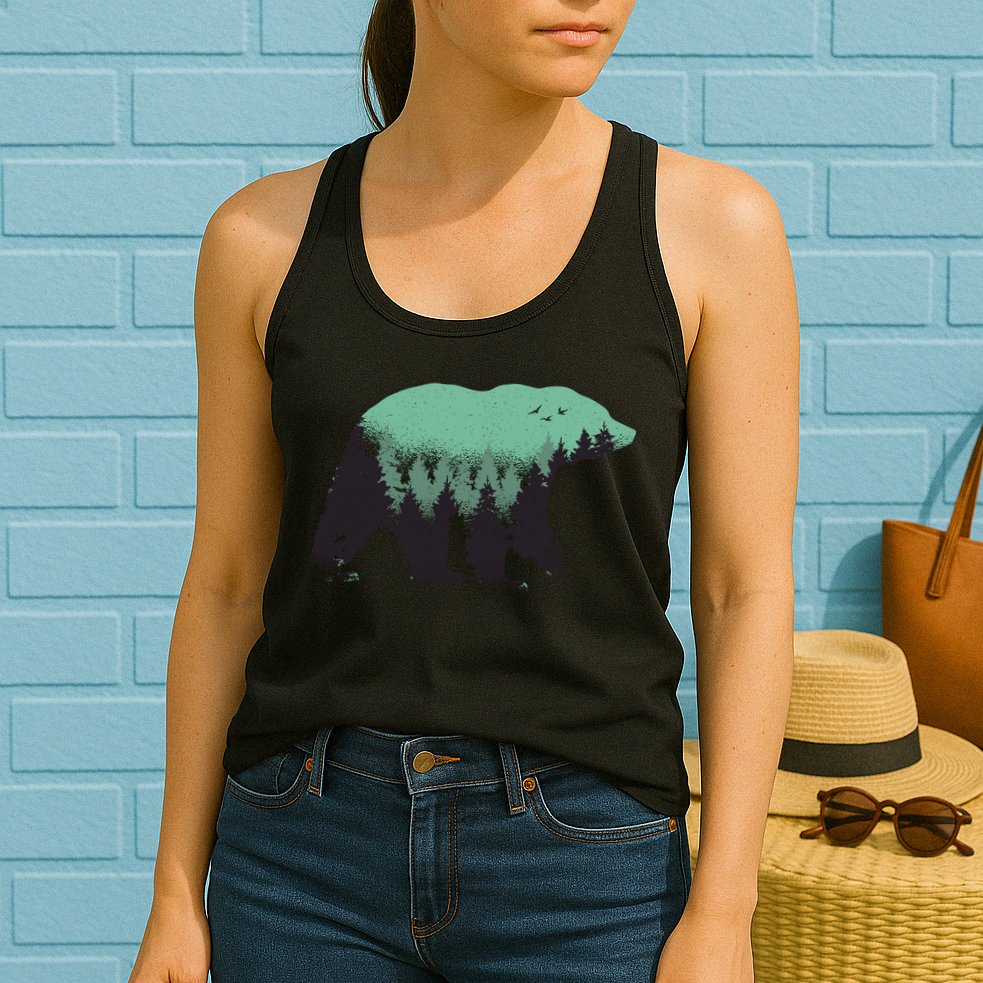 Bear Forest Womens Tank Top