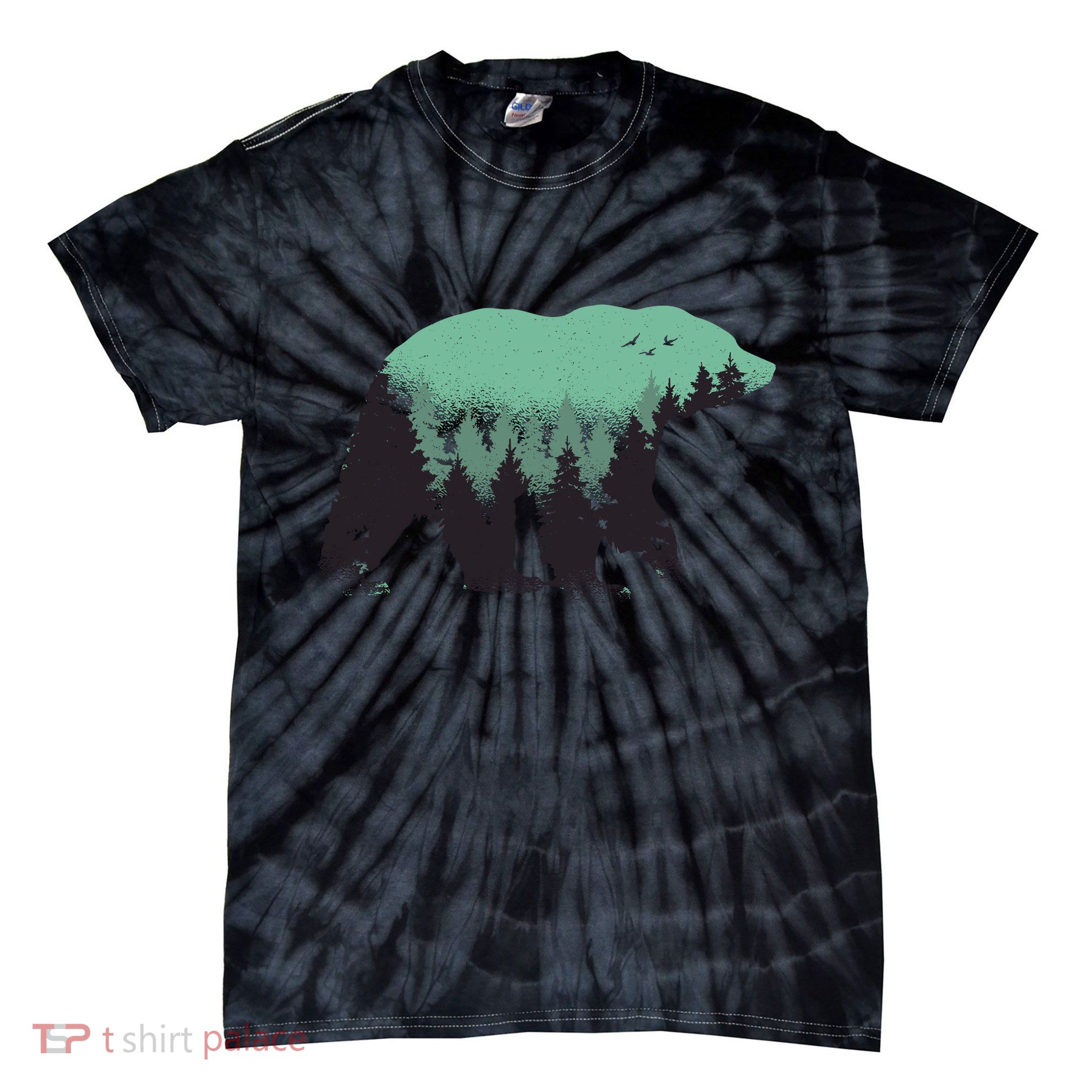 Bear Forest Tie-Dye T-Shirt