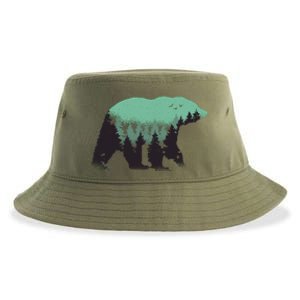 Bear Forest Sustainable Bucket Hat