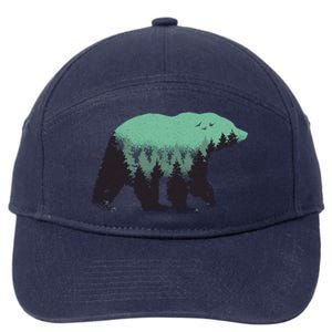 Bear Forest 7-Panel Snapback Hat