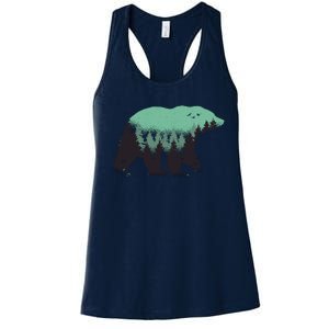 Bear Forest Women's Racerback Tank