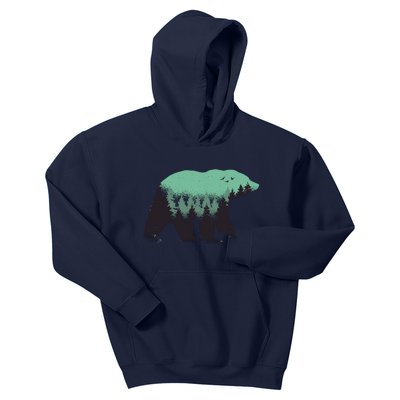 Bear Forest Kids Hoodie