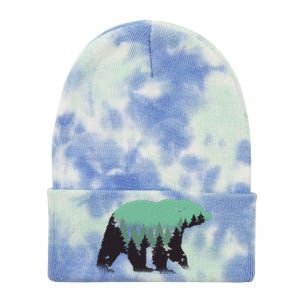 Bear Forest Tie Dye 12in Knit Beanie