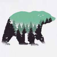 Bear Forest Garment-Dyed Sweatshirt