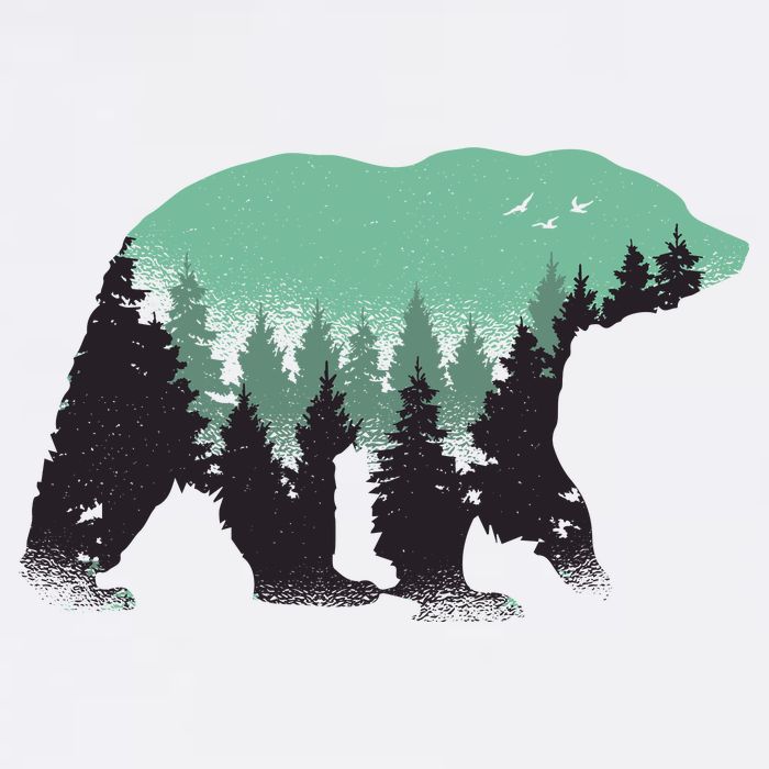 Bear Forest Garment-Dyed Sweatshirt