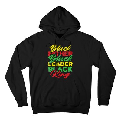 Black Father Black Leader Black King Father's Day Hoodie