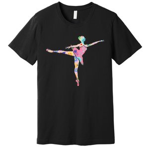 Ballerina Flower Ballet Dancer Danseur Danseuse Premium T-Shirt