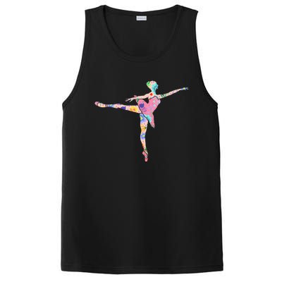 Ballerina Flower Ballet Dancer Danseur Danseuse PosiCharge Competitor Tank