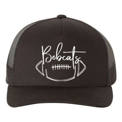 Bobcats Football Bobcat Pride School Spirit Sports Football Yupoong Adult 5-Panel Trucker Hat