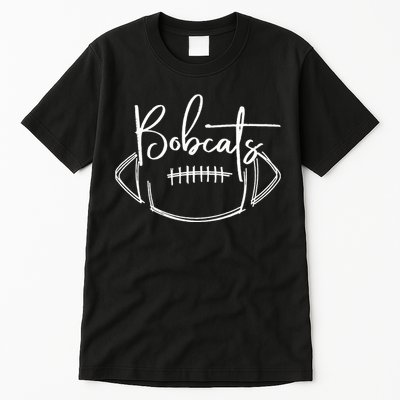 Bobcats Football Bobcat Pride School Spirit Sports Football Tall T-Shirt