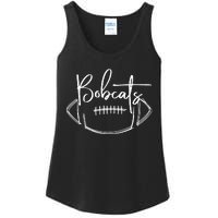 Bobcats Football Bobcat Pride School Spirit Sports Football Ladies Essential Tank