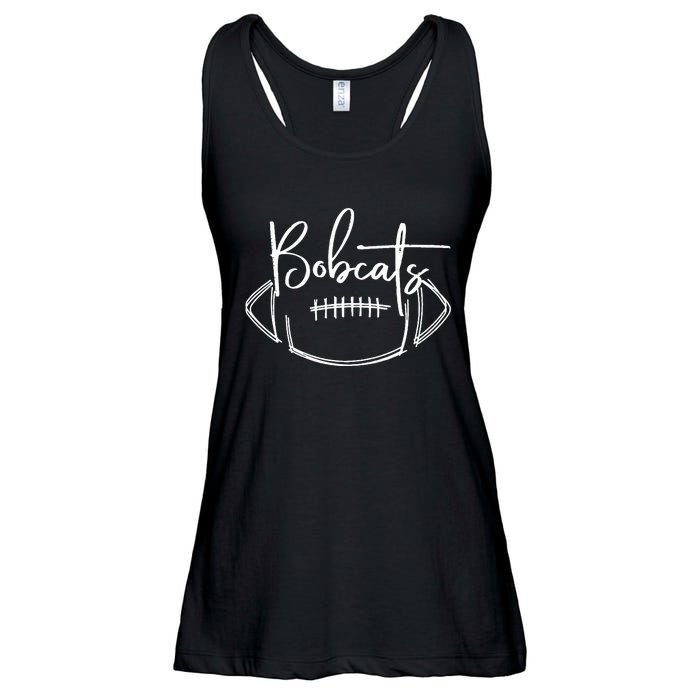 Bobcats Football Bobcat Pride School Spirit Sports Football Ladies Essential Flowy Tank