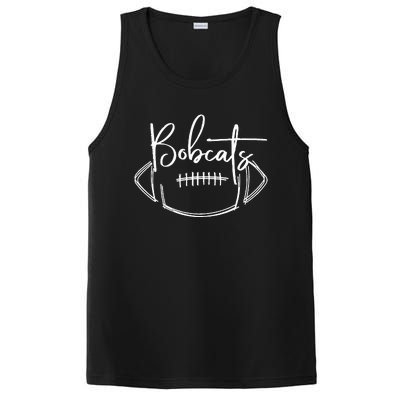 Bobcats Football Bobcat Pride School Spirit Sports Football PosiCharge Competitor Tank