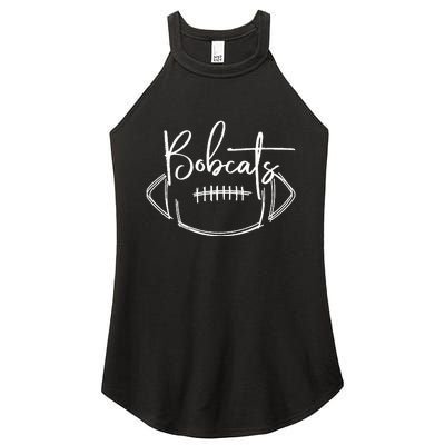 Bobcats Football Bobcat Pride School Spirit Sports Football Women's Perfect Tri Rocker Tank