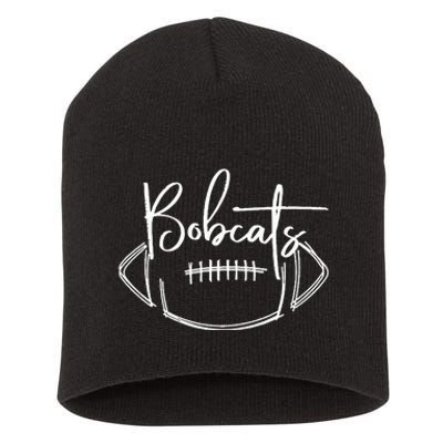 Bobcats Football Bobcat Pride School Spirit Sports Football Short Acrylic Beanie