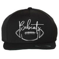 Bobcats Football Bobcat Pride School Spirit Sports Football Wool Snapback Cap