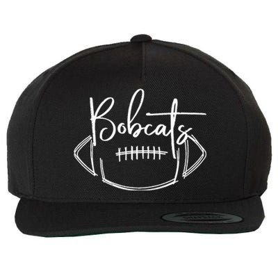 Bobcats Football Bobcat Pride School Spirit Sports Football Wool Snapback Cap