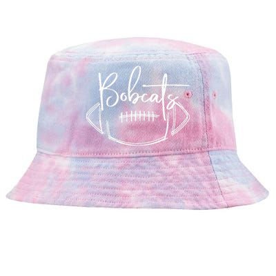 Bobcats Football Bobcat Pride School Spirit Sports Football Tie-Dyed Bucket Hat