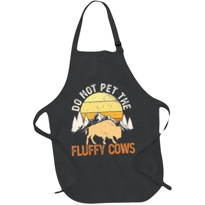 Buffalo Funny Bison Do Not Pet The Fluffy Cows Apron