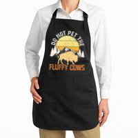 Buffalo Funny Bison Do Not Pet The Fluffy Cows Apron