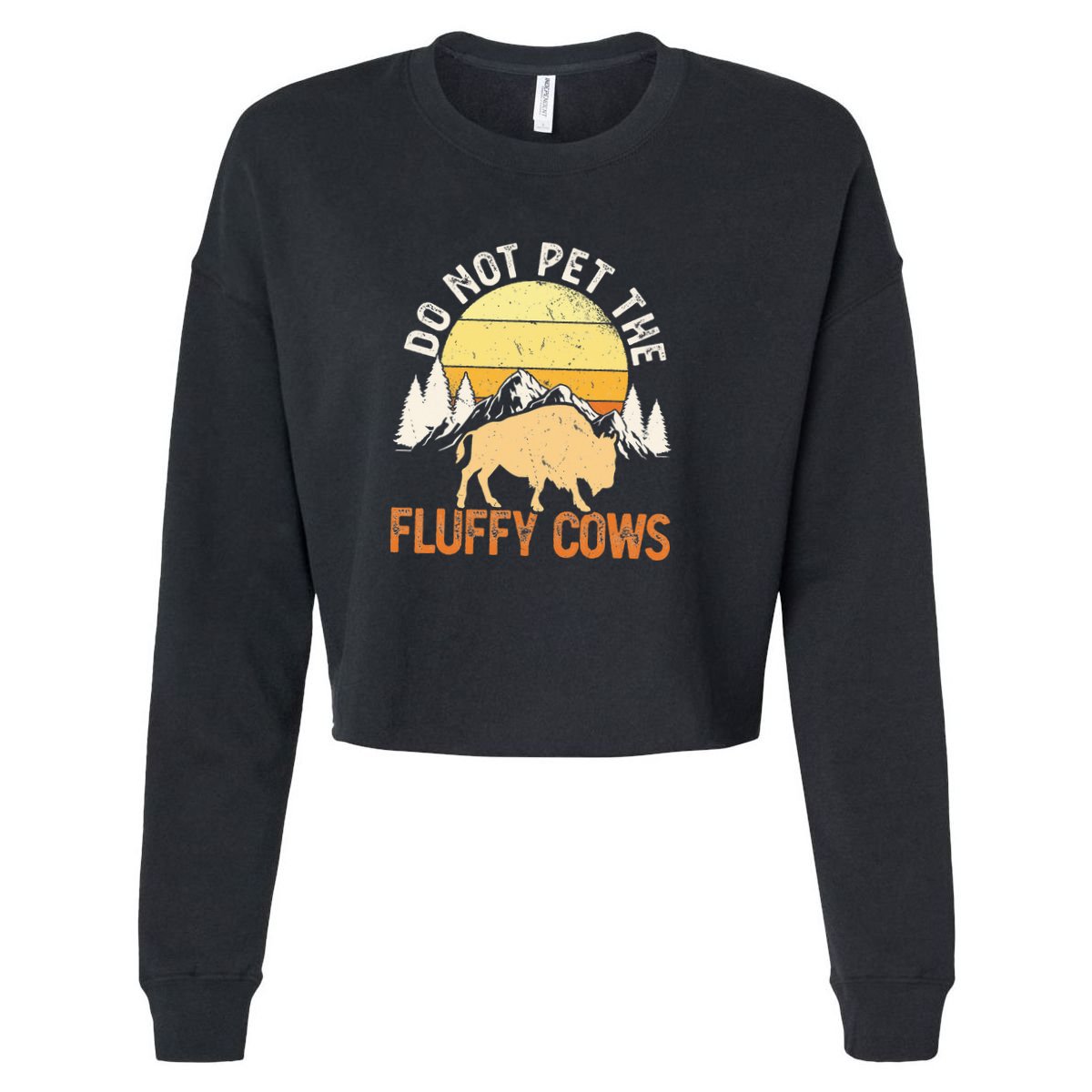 Buffalo Funny Bison Do Not Pet The Fluffy Cows Apron
