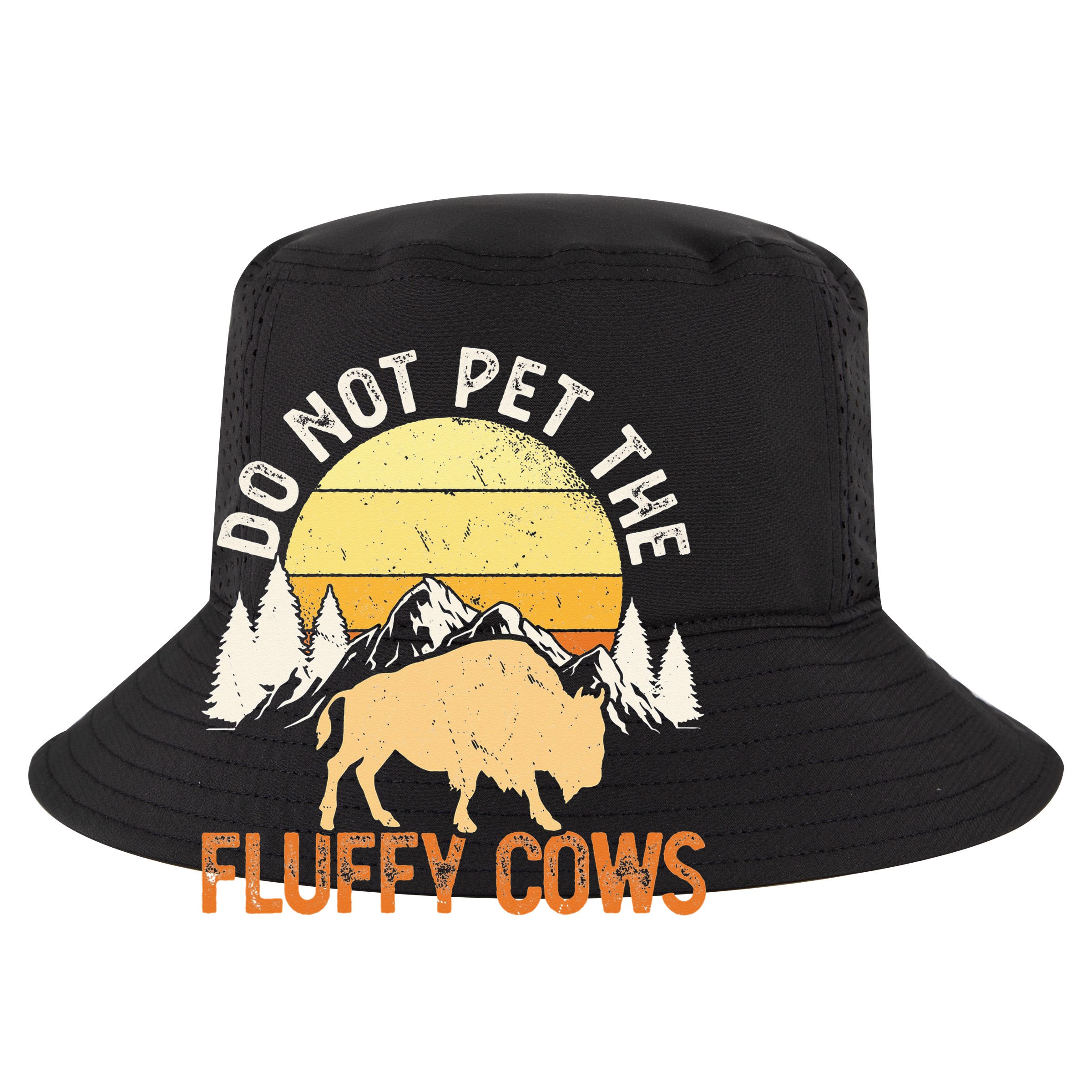Buffalo Funny Bison Do Not Pet The Fluffy Cows 12oz Stainless Steel Coffee Mug