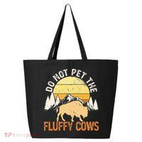 Buffalo Funny Bison Do Not Pet The Fluffy Cows 25L Jumbo Tote