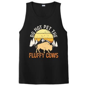 Buffalo Funny Bison Do Not Pet The Fluffy Cows PosiCharge Competitor Tank