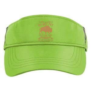 Buffalo Funny Bison Do Not Pet The Fluffy Cows Adult Drive Performance Visor