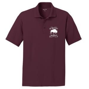 Buffalo Funny Bison Do Not Pet The Fluffy Cows PosiCharge RacerMesh Polo