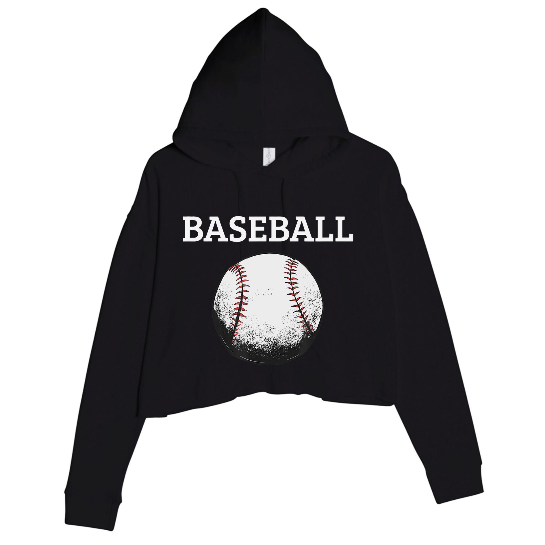 BASEBALL FAN Crop Fleece Hoodie