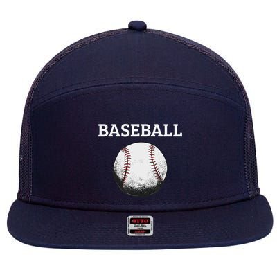 BASEBALL FAN 7 Panel Mesh Trucker Snapback Hat