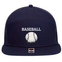 BASEBALL FAN 7 Panel Mesh Trucker Snapback Hat
