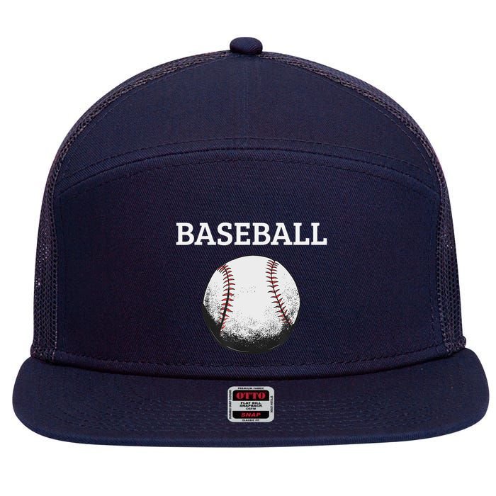 BASEBALL FAN 7 Panel Mesh Trucker Snapback Hat