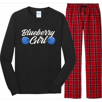 Blueberry Fruit Blueberry Gift Long Sleeve Pajama Set