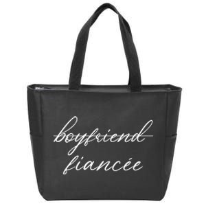 Boyfriend Fiance Zip Tote Bag