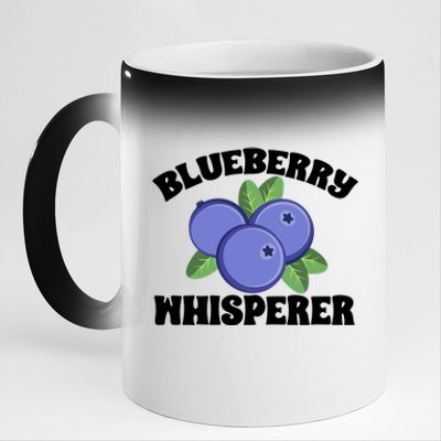 Blueberry Fruit Blueberry Whisperer Great Gift 11oz Black Color Changing Mug